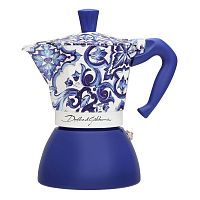 Гейзерная кофеварка Bialetti Moka Induction 5357 Dolce&Gabbana Blu Mediterraneo
