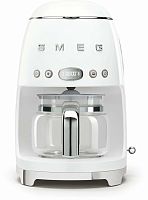 Капельная кофеварка Smeg DCF02WHEU, белый, стиль 50-х годов, 10 чашек, 1.4 л