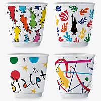 Набор из 4 белых фарфоровых чашек для эспрессо Bialetti YOTZ109