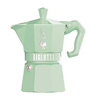 Гейзерная кофеварка Bialetti Moka Express Exclusive Green 9057, 3 чашки