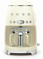 Капельная кофеварка Smeg DCF02CREU, кремовый, стиль 50-х годов, 10 чашек, 1.4 л
