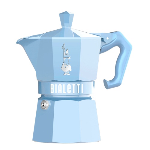 Гейзерная кофеварка Bialetti Moka Express Exclusive Blue 9061, 3 чашки