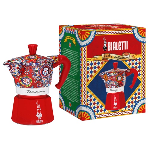 Гейзерная кофеварка Bialetti Moka Express 5327 Dolce&Gabbana Carretto Siciliano фото 2