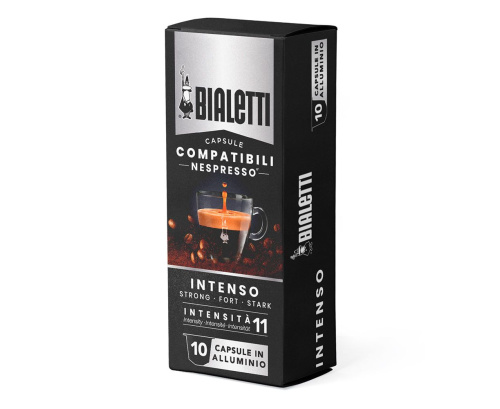 Кофе Bialetti Intenso в капсулах для кофемашин Nespresso