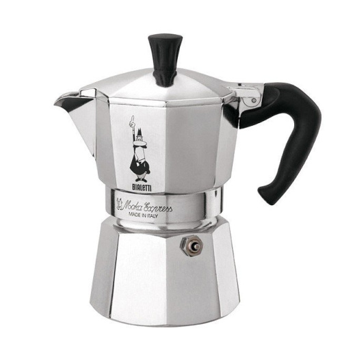 Гейзерная кофеварка Bialetti Moka Express 1166 (12 чашек), серебристый