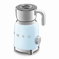 Вспениватель молока SMEG MFF11PBEU, пастельный голубой, автономный, 7 режимов работы, мощность 500 Вт