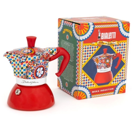 Гейзерная кофеварка BIALETTI 5337 Mokka Express Induktion 2-Tassen Dolce & Gabanna