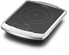 Плита Rommelsbacher CT 2203/TC с одной конфоркой, стеклокерамическая, 2200 Вт, 2-контурная, сенсорная