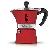 Гейзерная кофеварка Bialetti Moka Express Red на 6 порций (4943)
