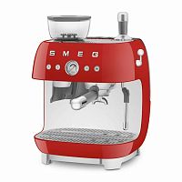 Кофемашина SMEG EGF03RDEU красный, рожковая, эспрессо, встроенная кофемолка