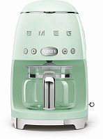 Капельная кофеварка Smeg DCF02PGEU, пастельный зеленый, стиль 50-х годов, 10 чашек, 1.4 л