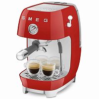 Кофеварка рожковая Smeg Macchina da Caffe Espresso Manuale 50's Style Rosso Lucido ECF03RDEU